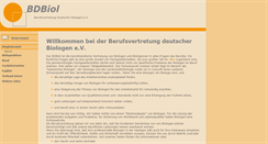 Desktop Screenshot of biologenverband.de