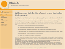 Tablet Screenshot of biologenverband.de